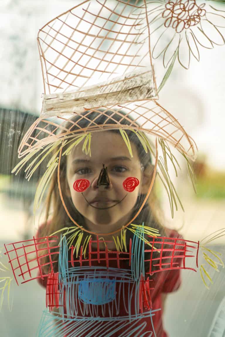 window crayon art ideas