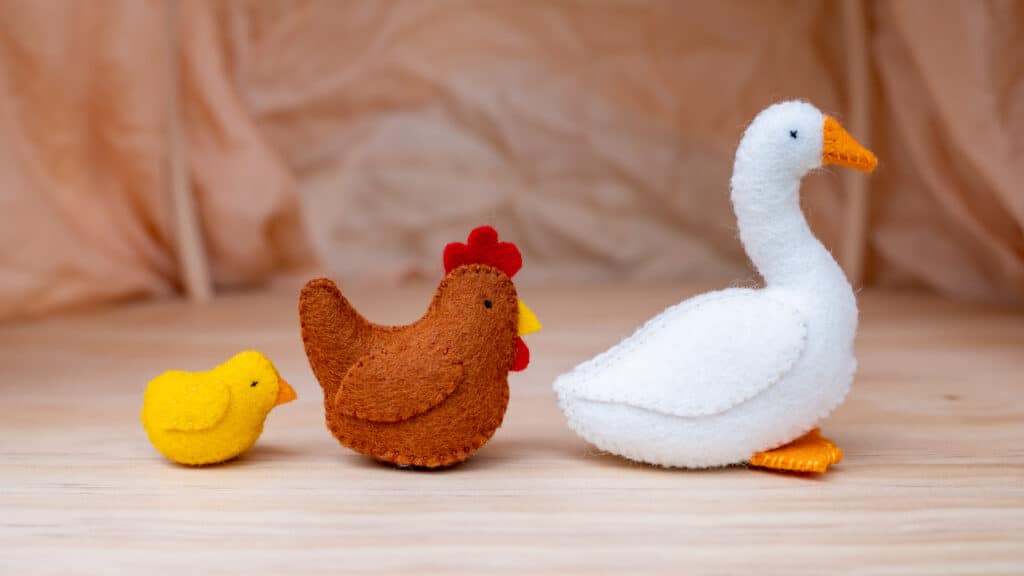 waldorf toy felt farm